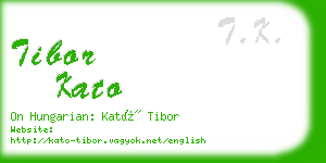 tibor kato business card
