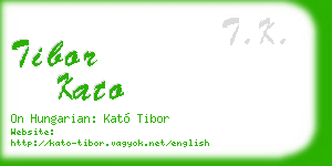 tibor kato business card